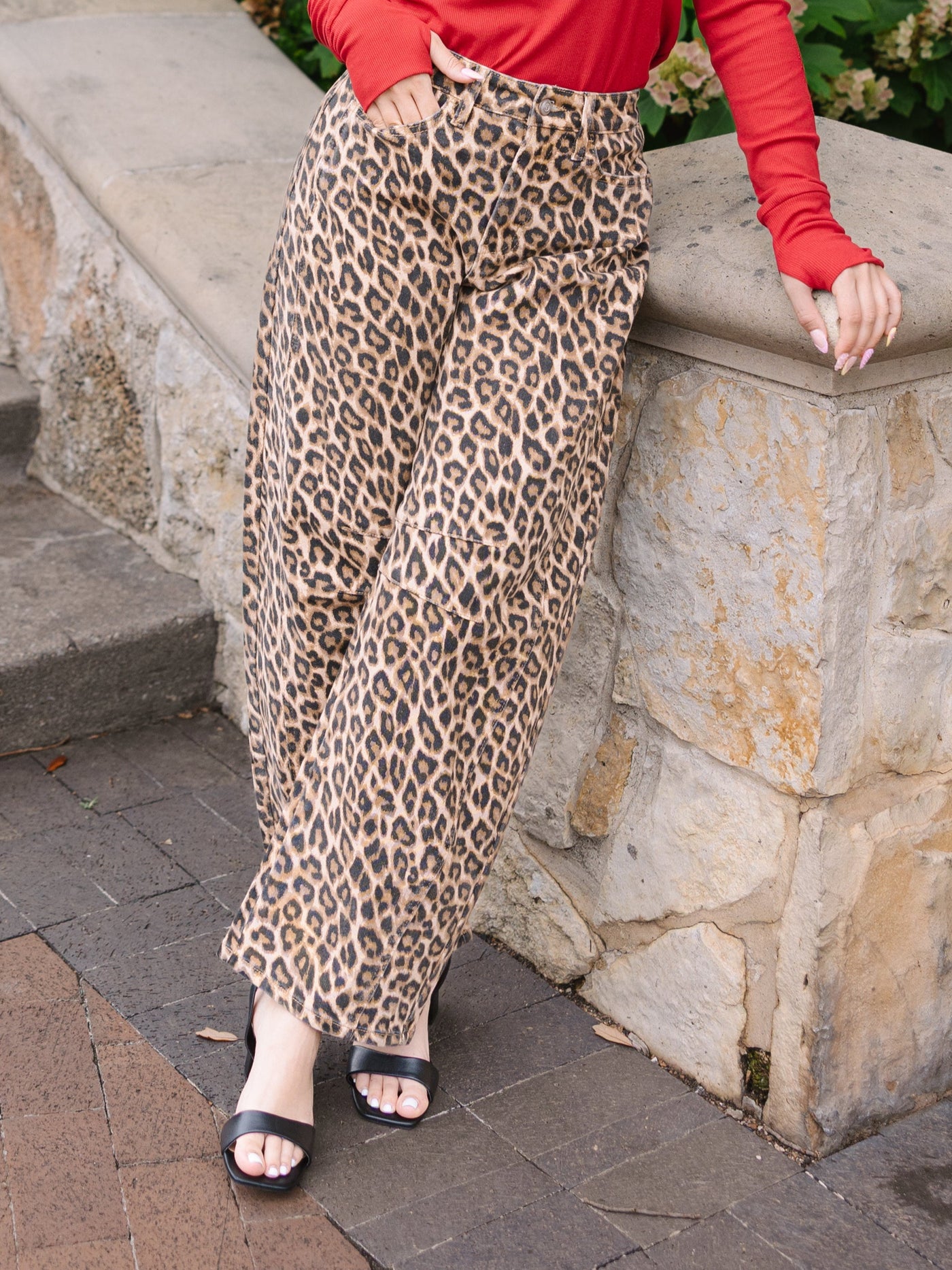 Barrel Jeans, Leopard – GRACE & EMMA® Wholesale | Southern Grace® Wholesale