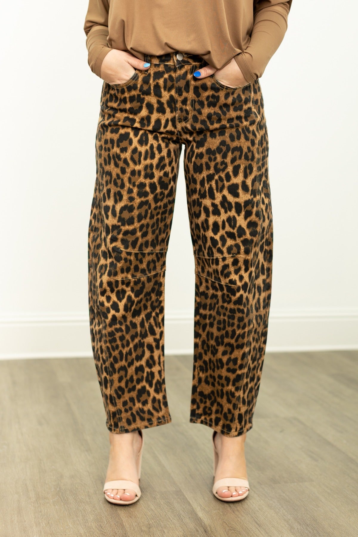 Barrel Jeans, Leopard – GRACE & EMMA® Wholesale | Southern Grace® Wholesale